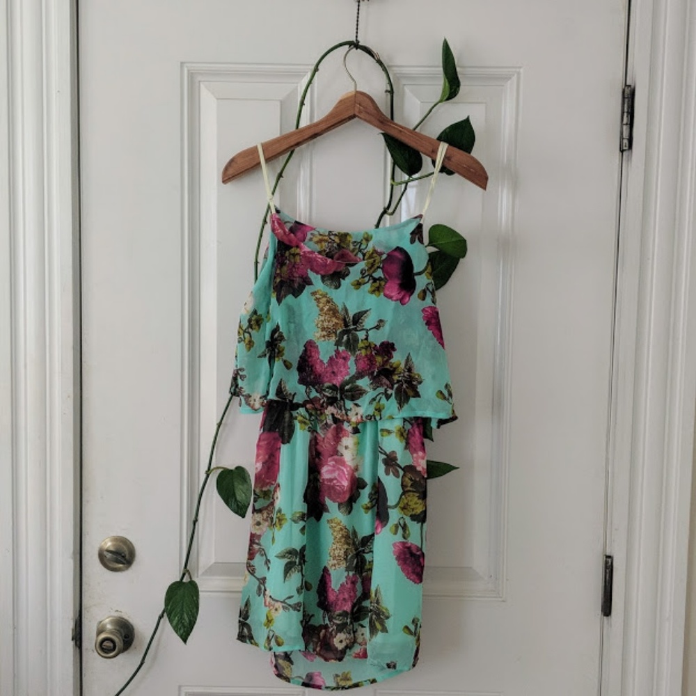 Open back floral dress